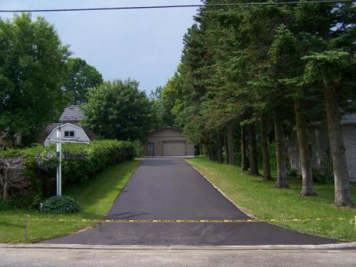 After Picture - looking south up the driveway