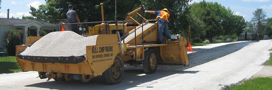 Tar and Chip Paving